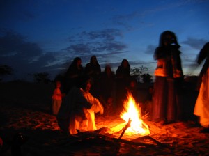 Tuareg women providing the music