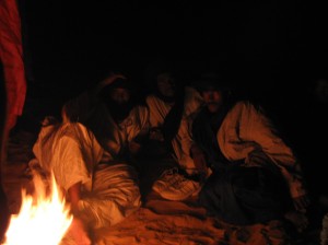 Men around the fire
